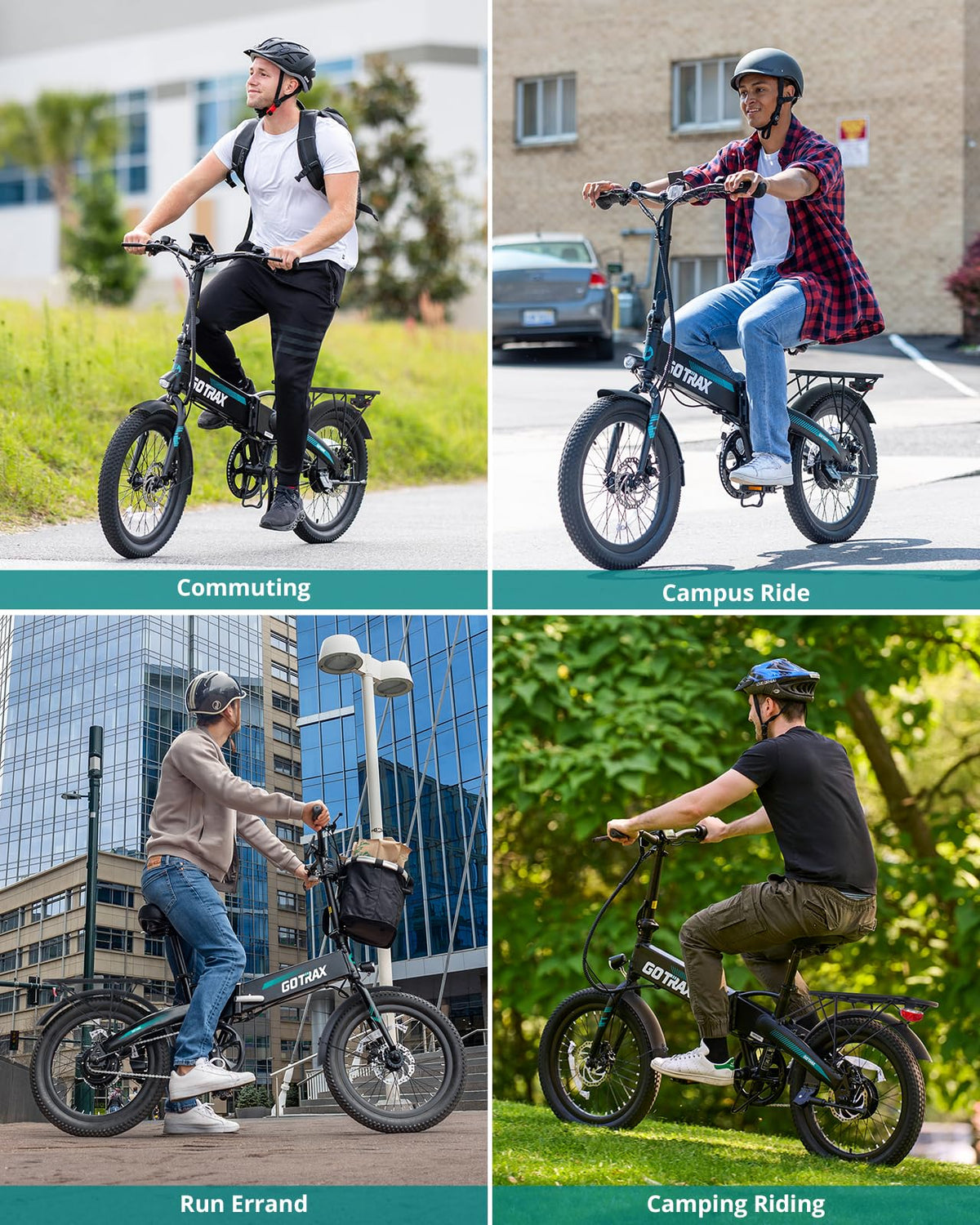 Gotrax R1 20" Folding Electric Bike with 40 Miles Range by 48V Battery