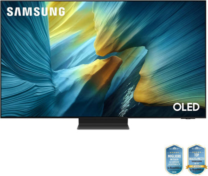 OLED 4K Vision AI Smart TV 65'' QE65S95FAEXZT, NQ4 AI Gen4 Processor, 4K AI Upscaling, Glare Free, Dolby Atmos & OTS+, Infinity One Design, PACCHETTO INTRATTENIMENTO, 2025