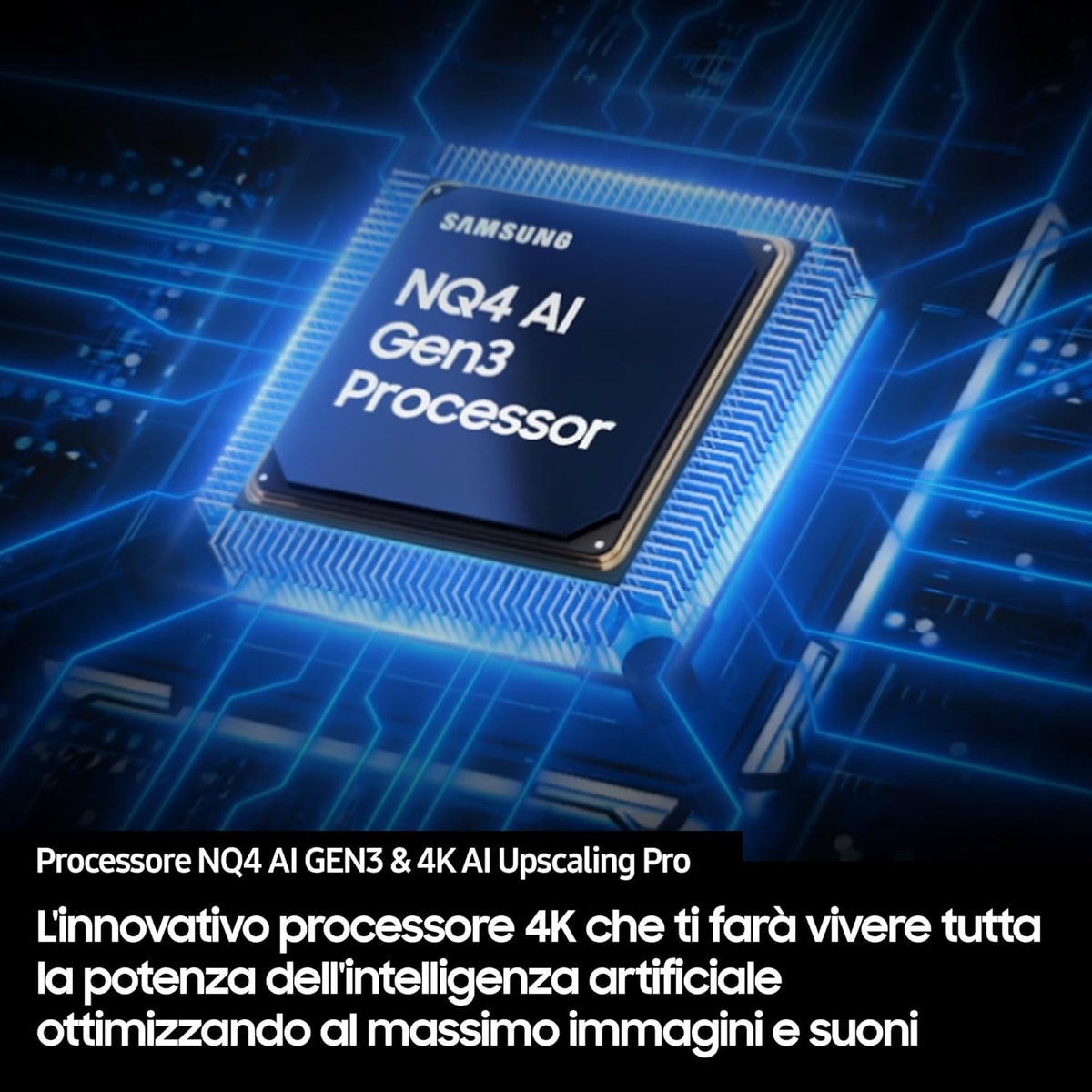 OLED 4K Vision AI Smart TV 65'' QE65S95FAEXZT, NQ4 AI Gen4 Processor, 4K AI Upscaling, Glare Free, Dolby Atmos & OTS+, Infinity One Design, PACCHETTO INTRATTENIMENTO, 2025