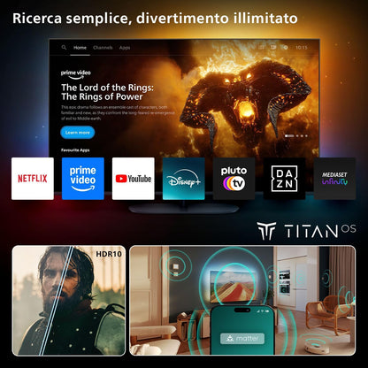 32PFS6900 HD LED Smart TV - Display 32'' with Pixel Plus, Platform Titan OS and Dolby Digital Sound - Works with Alexa and Google Voice Assistant