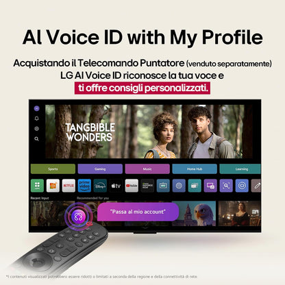 webOS UHD AI UA75 TV 43 Inch, Smart TV 4K Ultra HD, Processore α7 Gen8, webOS with AI, Filmmaker mode, HDR10, Gaming with VRR 4K@60Hz, Game Optimizer, Wi-Fi, 43UA75006LA 2025