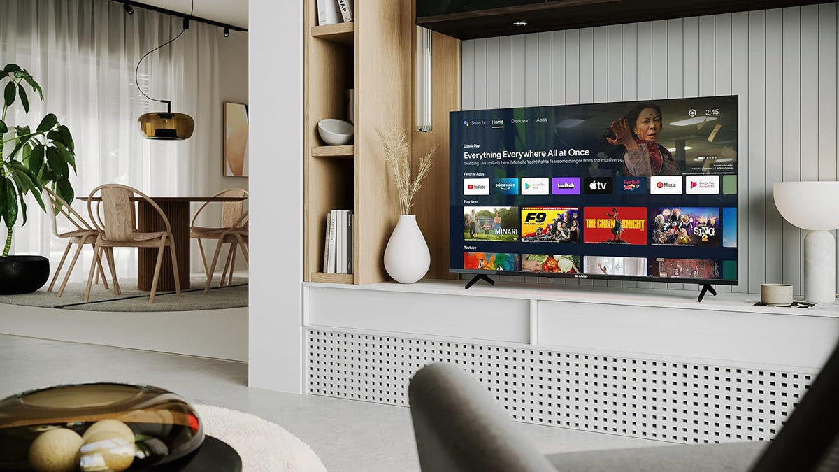Sharp 40FH6EA 40" LED Smart TV, Frameless, FHD Android 11, DVB-T2/S2, Wi-Fi, Black, 3xHDMI 2.1, 2xUSB, Built-in Chromecast, Dolby Digital Plus, DolbyAC-4