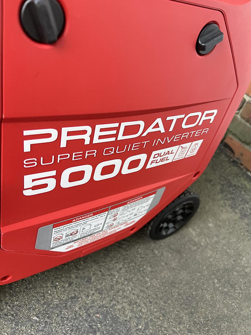 PREDATOR 5000 Watt Dual-Fuel SUPER QUIET Inverter Generator with Remote Start and CO SECURE Technology