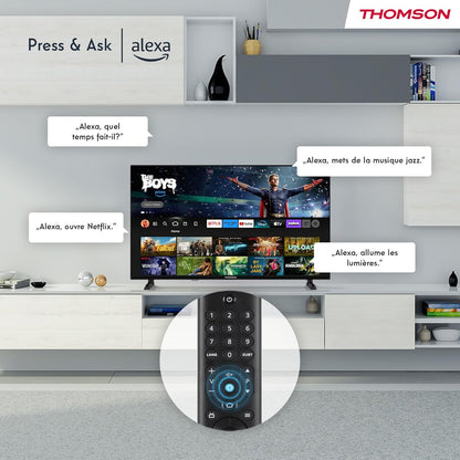 Thomson 43 Inch (109 cm) 4K UHD LED Smart TV with Fire TV, Alexa Voice Control, AirPlay, Wi-Fi, Triple Tuner(Cable/satellite/antenna), Bluetooth 5.0, HDMI, USB, AV in, CI+, 43UF4S35