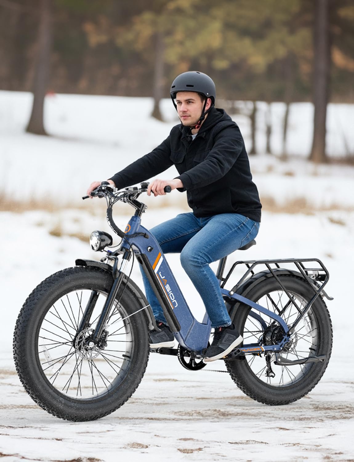 Jasion Thunder Electric Bike for Adults,1800W Peak Fat Tire E Bikes,26''x 4'',80 Miles with 864Wh Removable Battery
