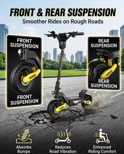Electric Scooter for Adults,11" Off-Road Tires Fast E Scooter