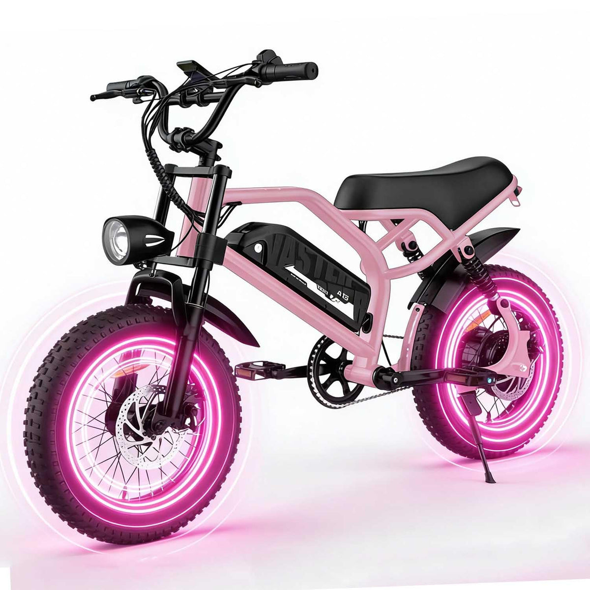 AVDLBIKE Electric Bike, 16'' Fat Tire eBike for Adults, 500W E-Bike with 36V/12.8Ah Removable Battery