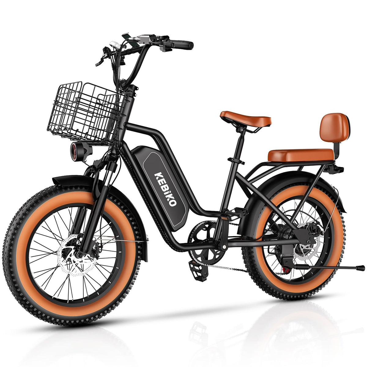 EUYBIKE Electric Bike for Adults, 20"x 4" Fat Tire Ebike, 1450W Peak Cargo Ebike with 48V 20AH Removable 960WH Battery