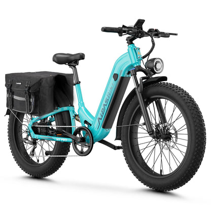 Aipas M1 Max Electric Bike for Adults, 26"x4" Fat Tire Ebike Air Suspension