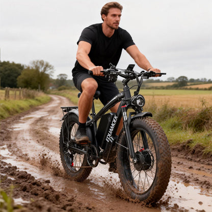 Peak-9000W-Dual-Motor-Electric-Bike for Adults with 58V Peak 34Ah Battery Up to 105 Mile, Max 48MPH Fast-Dual-Motor-Ebike