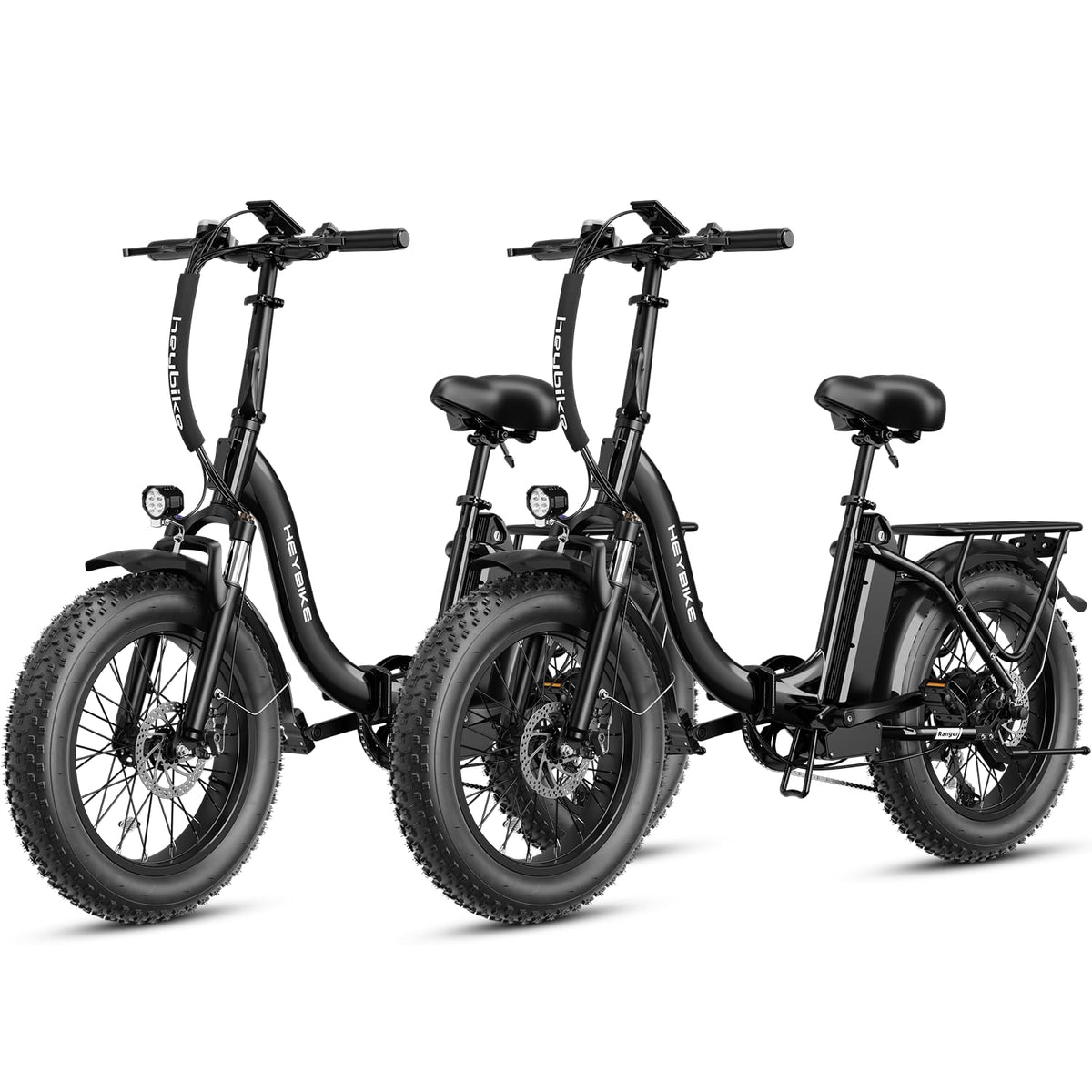 Heybike Ranger 2.0 Folding Electric Bike for Adults, 1400W Peak Motor Ebike