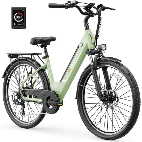 Jasion Roamer/ST Electric Bike for Adults, 26'' Commuter Ebike 1200W 528WH Removable Battery