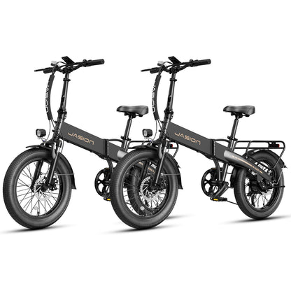 Jasion EB6 Foldable Electric Bike for Adults, 1200W Peak Motor 25 MPH EBike