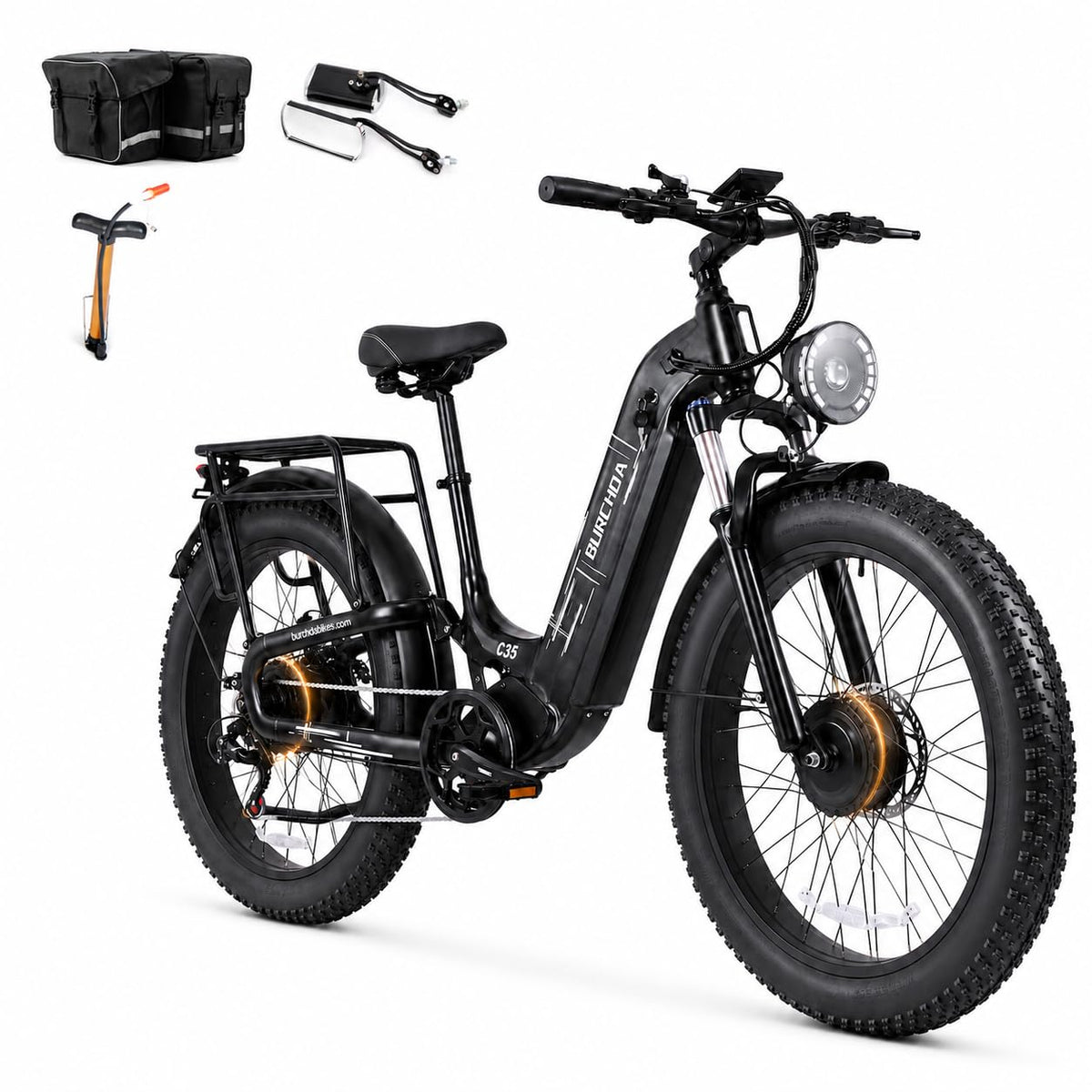 5000W Peak AWD Dual Motor Electric Bike for Adults Up to 90 Mi Long Range