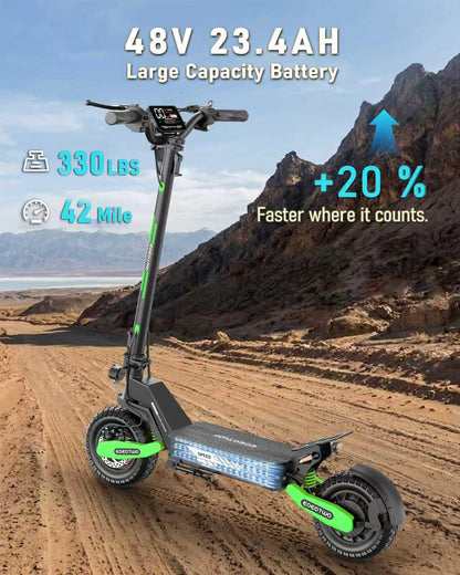 Electric Scooter for Adults,11" Off-Road Tires Fast E Scooter