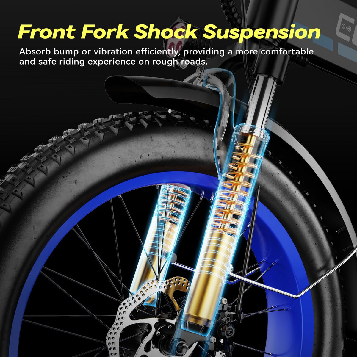 EUYBIKE Foldable Electric Bike for Adults, 48V 20Ah Removable Battery