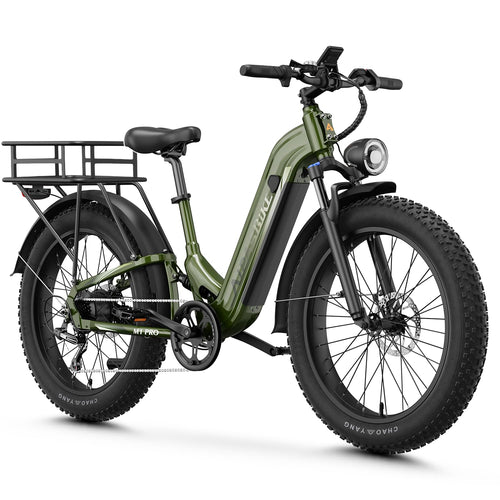 Aipas M1 Pro Electric Bike for Adults, 26 x 4 Fat Tires, 48V 17.5Ah Battery