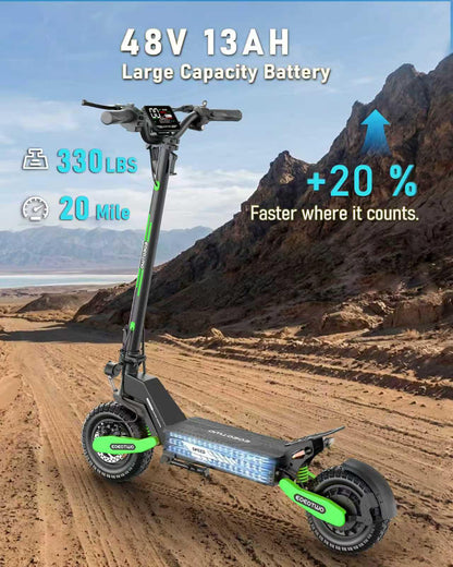Electric Scooter for Adults,11" Off-Road Tires Fast E Scooter