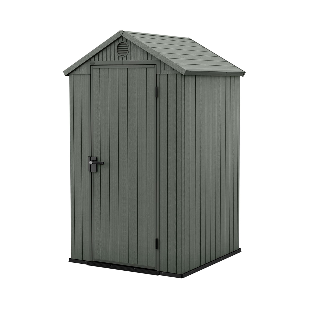 6 x 8 ft Outdoor Garden Storage Shed with Double Doors, Window & Heavy-Duty Floor Panel