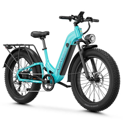Aipas M1 Pro Electric Bike for Adults, 26 x 4 Fat Tires, 48V 17.5Ah Battery