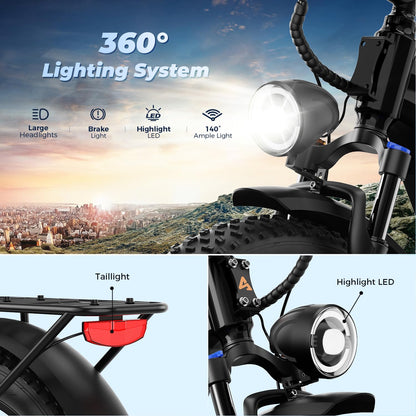LEONX M2 Pro Electric Bike for Adults, 1800W Peak Motor, 85-Mile Long Range