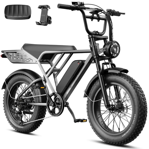 Jasion RetroVolt Pro Electric Bike, 90-Mile Range, Fat Tire