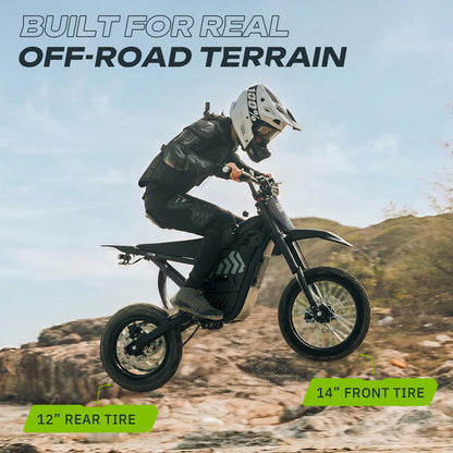 Windone RS5 Electric Dirt Bike for Teens & Adults (13+), Up to 37 MPH, 45 Miles Range, 2200W Peak Motor