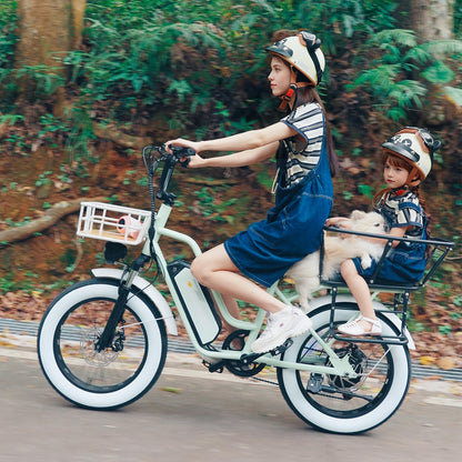 EUYBIKE Electric Bike for Adults, 20"x 4" Fat Tire Ebike, 1450W Peak Cargo Ebike with 48V 20AH Removable 960WH Battery