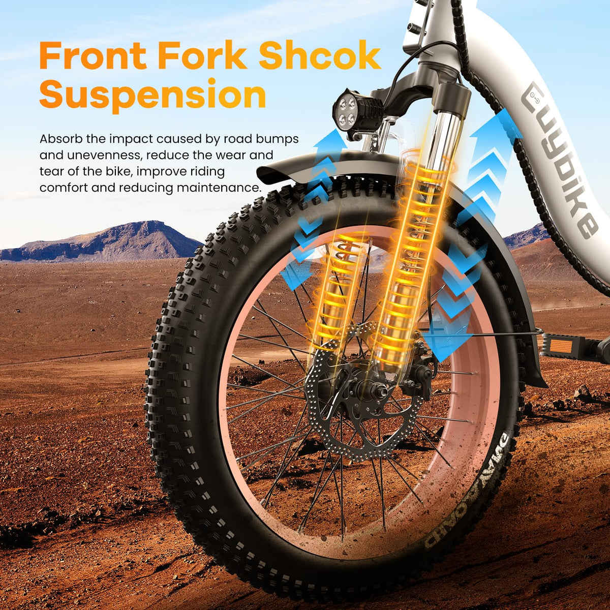 Folding Electric Bike for Adults with 1000W Peak Motor, 48V 20AH Battery up to 80 Miles, 20" Fat Tire All Terrain Ebike
