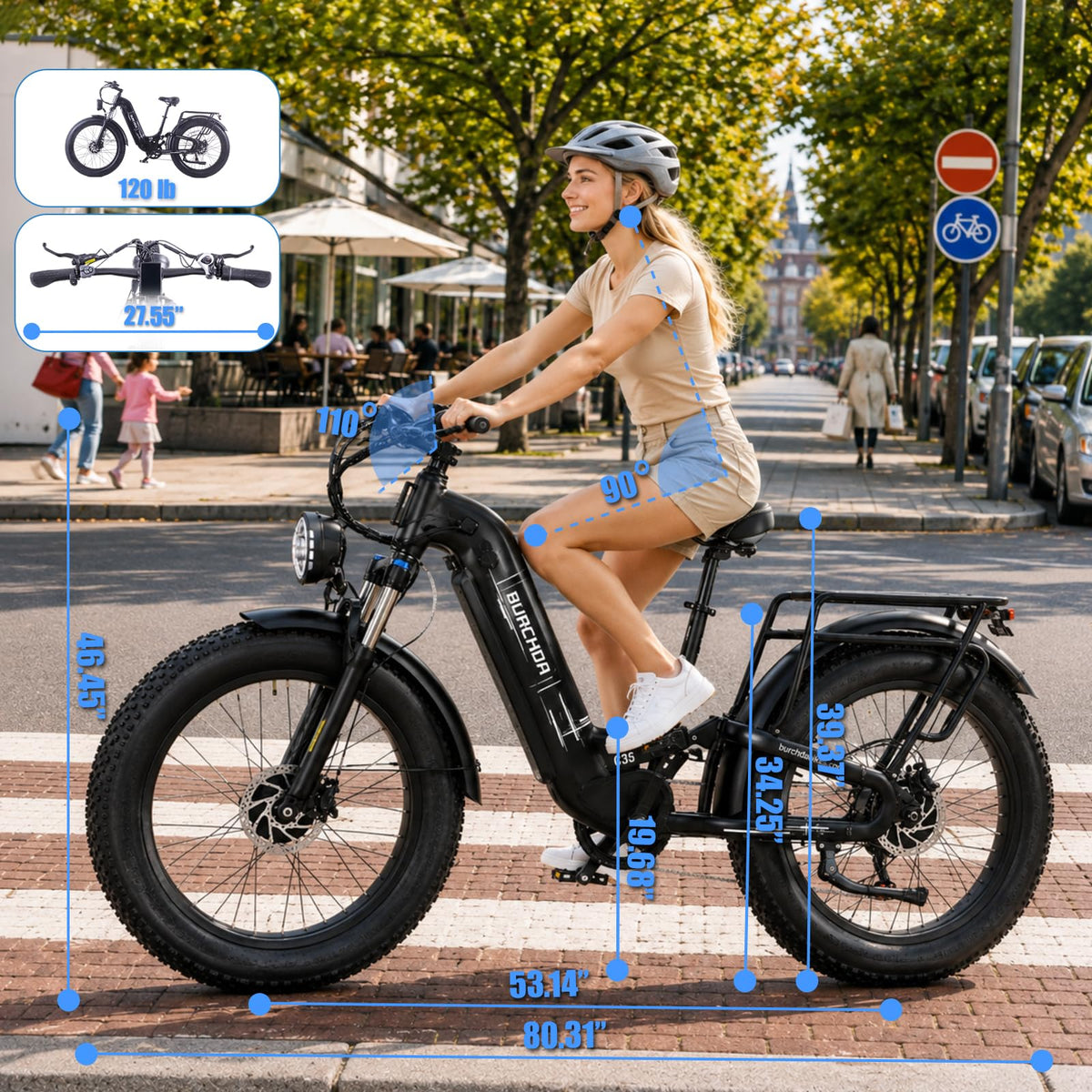 5000W Peak AWD Dual Motor Electric Bike for Adults Up to 90 Mi Long Range