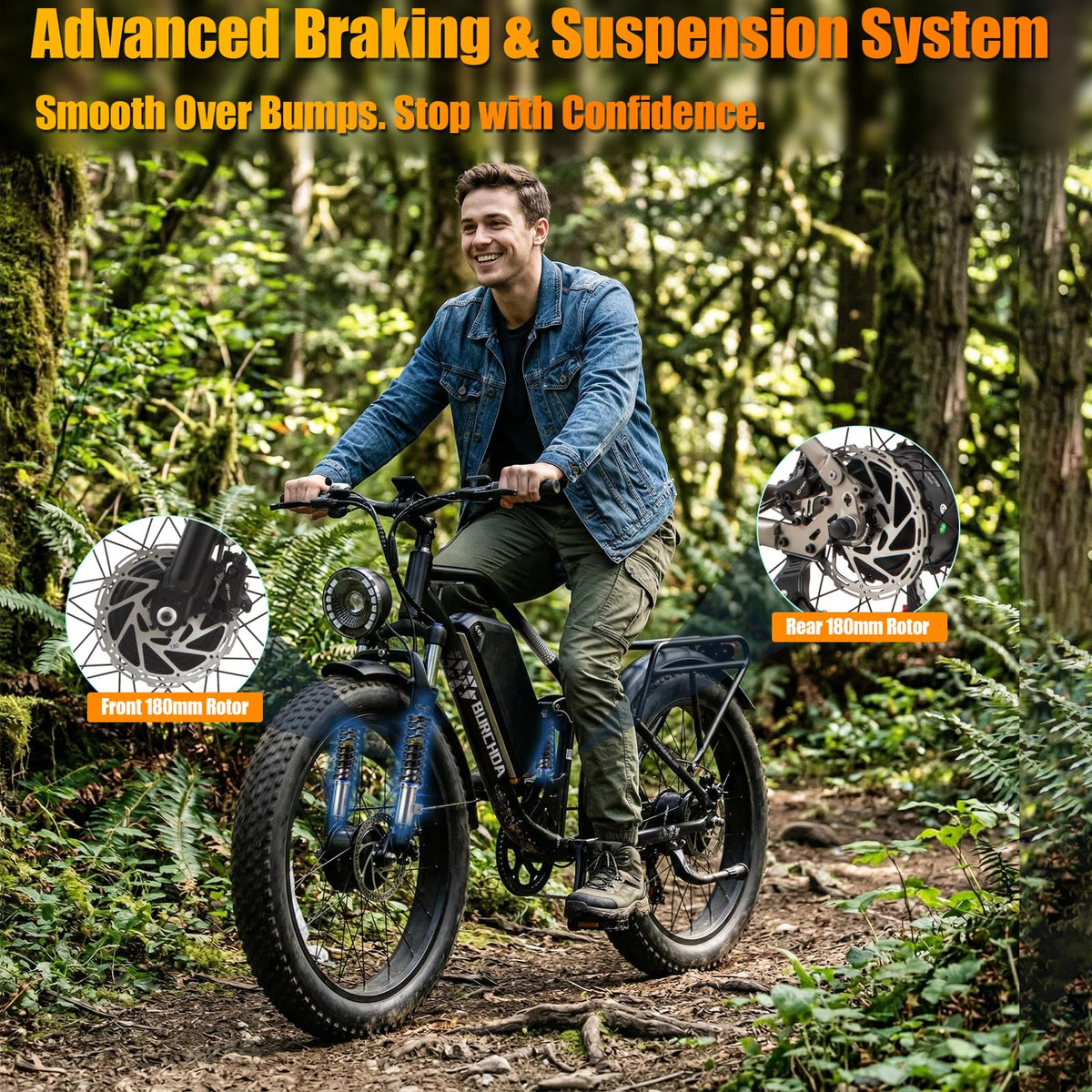 5000W Peak AWD Dual Motor Electric Bike for Adults Up to 90 Mi Long Range