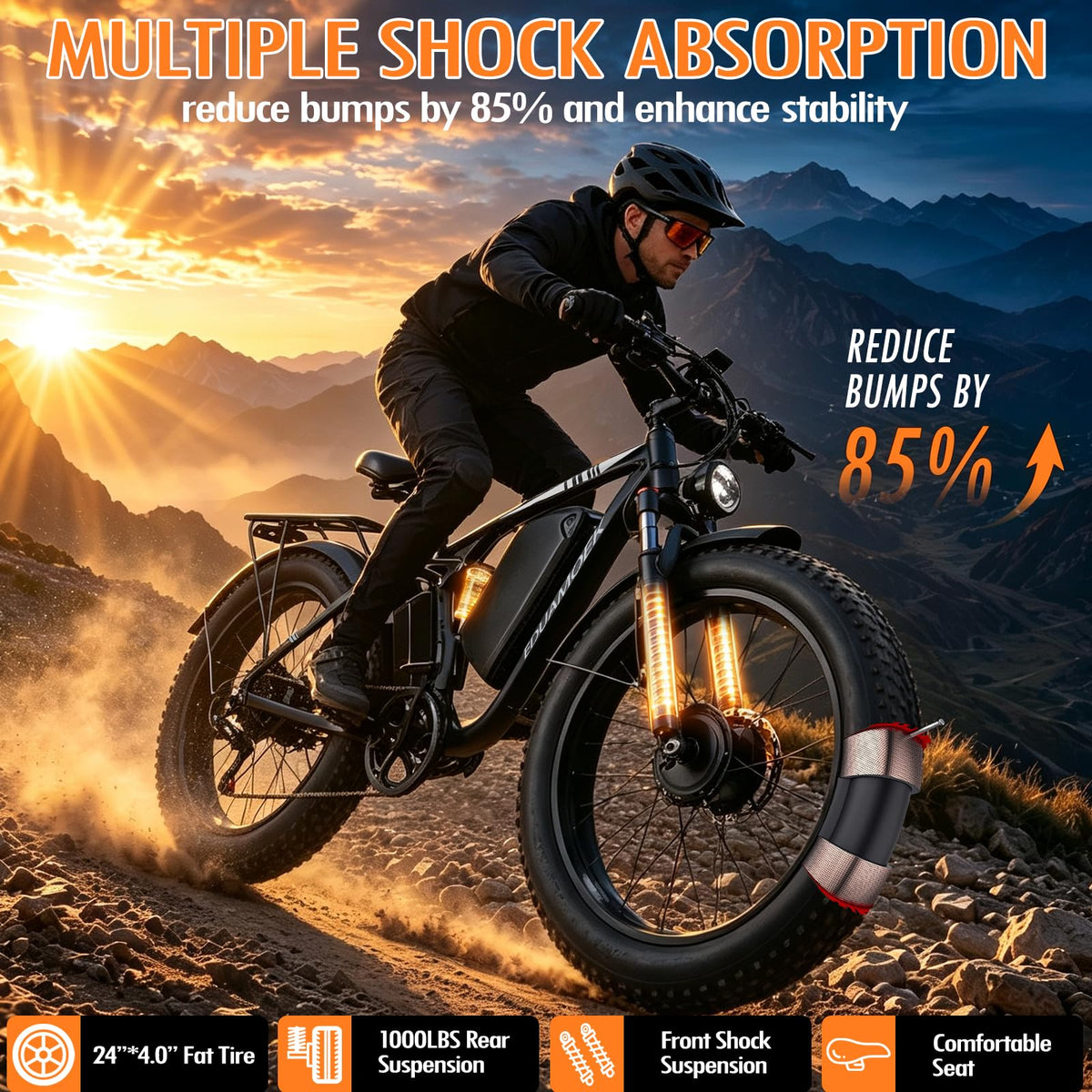 Peak-9000W-Dual-Motor-Electric-Bike Adults, 58V Peak 34AH Max 48MPH 105Mi