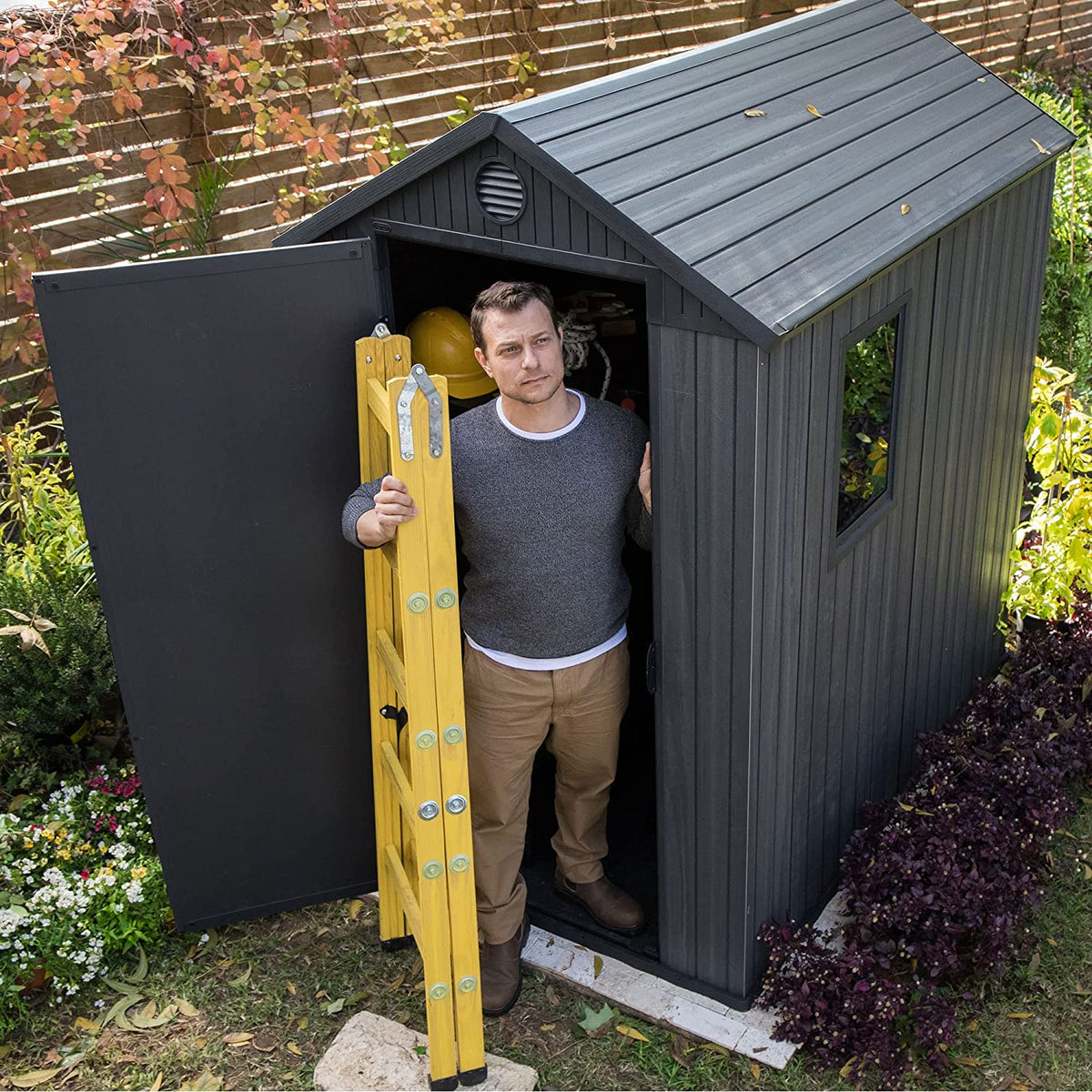 Keter Darwin 6 x 4ft Shed - Grey