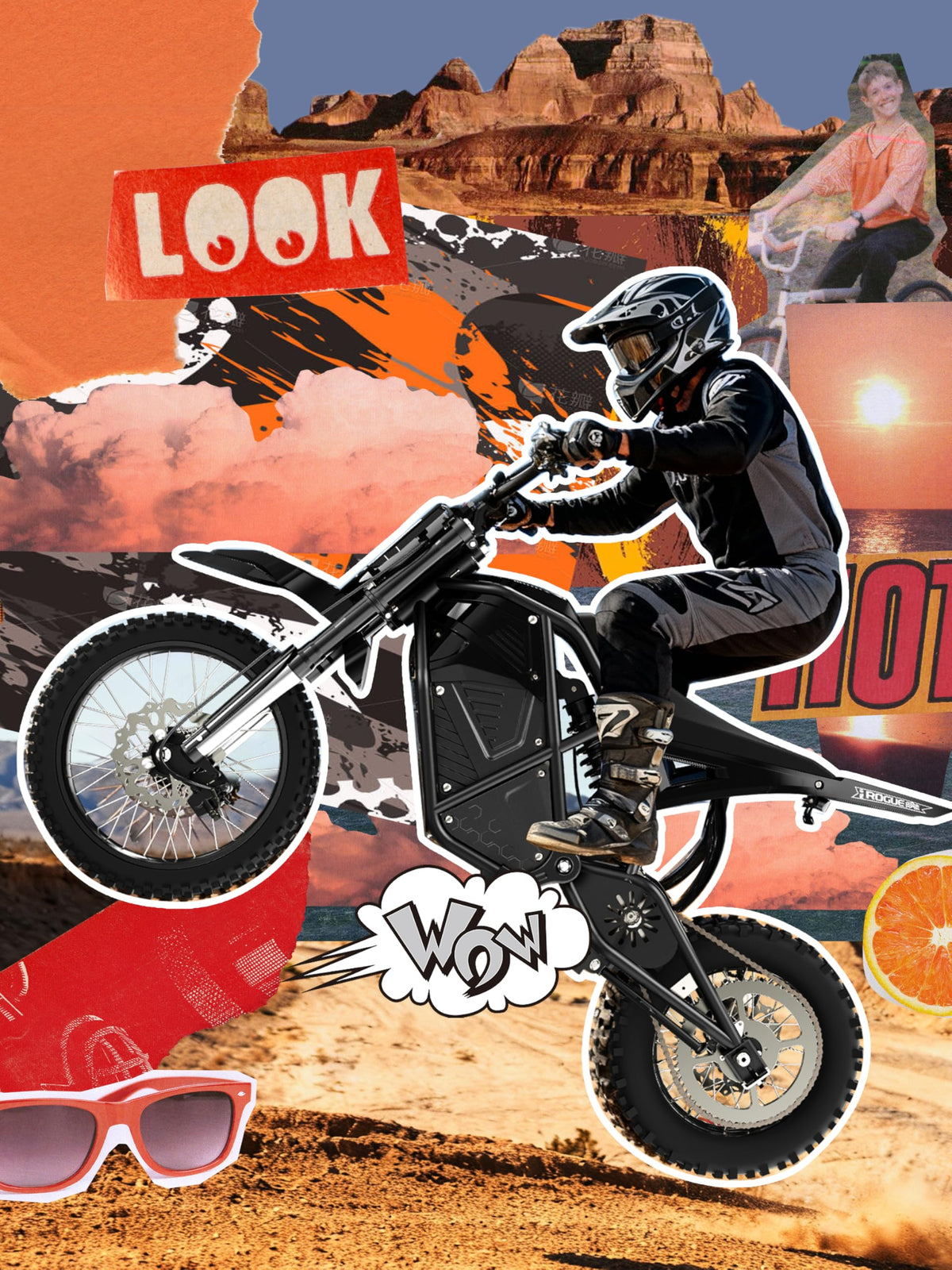 ESKUTE Electric Dirt Bike for Teens Adults, Electric Motorcycle 48V23Ah Battery