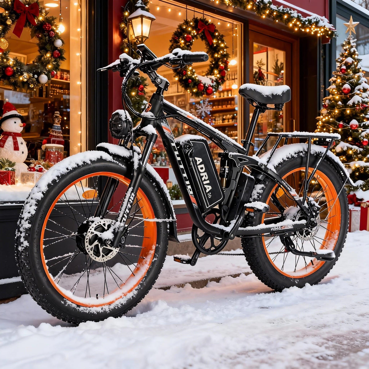 Adria26 Peak 5000W/6000W Dual Motor Ebike, 40-46MPH Electric Bike for Adults, 26" x 4" Fat Tire Electric Mountain Bike