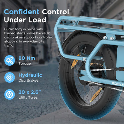 BK-T2 Longtail Electric Cargo Bike