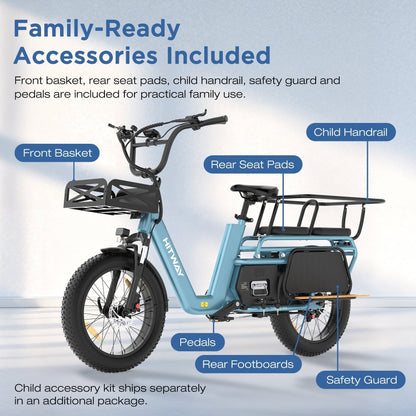 BK-T2 Longtail Electric Cargo Bike