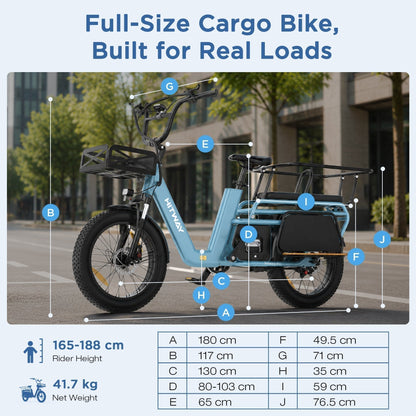 BK-T2 Longtail Electric Cargo Bike
