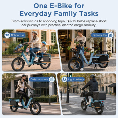 BK-T2 Longtail Electric Cargo Bike