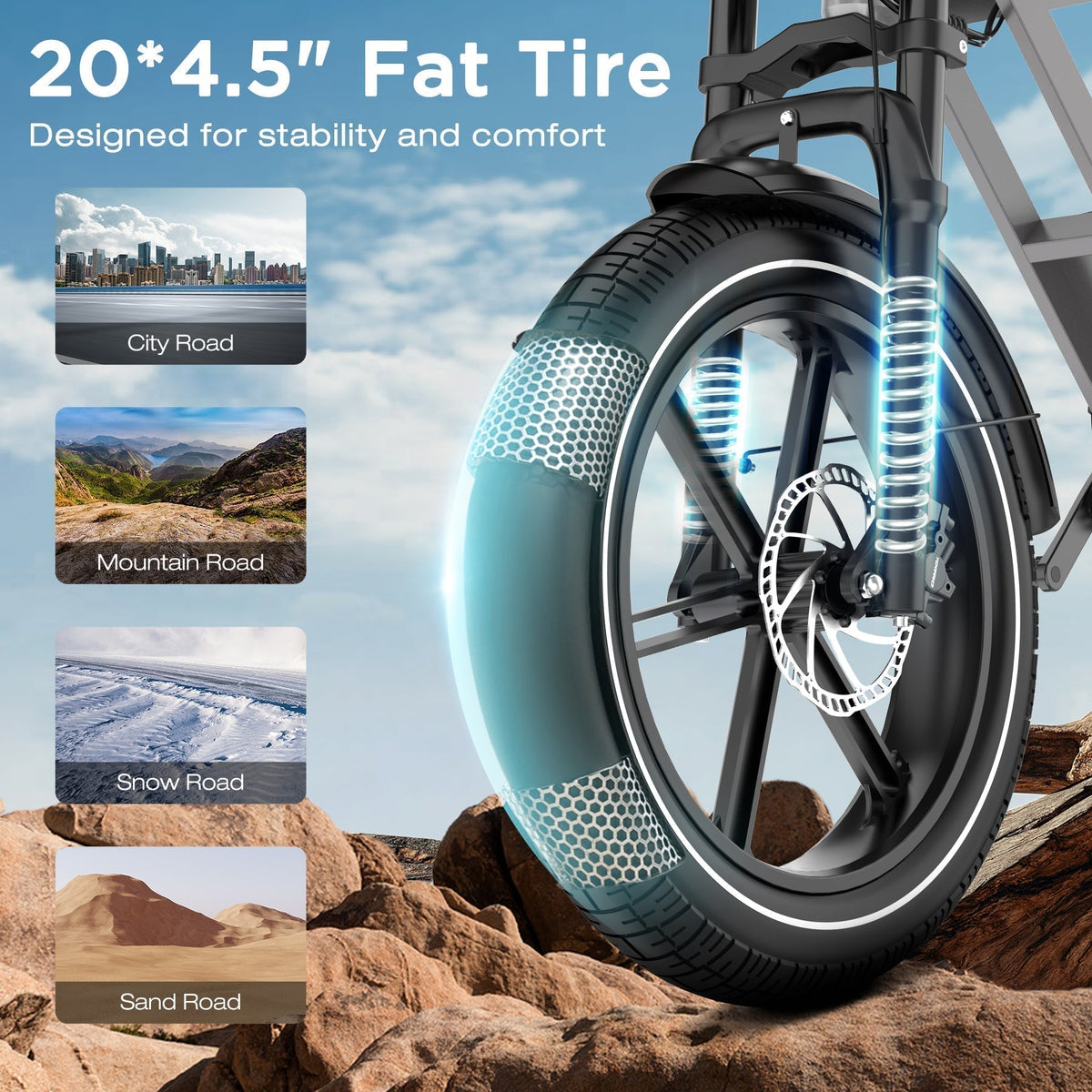BK28 Fat Tyre Electric Bike