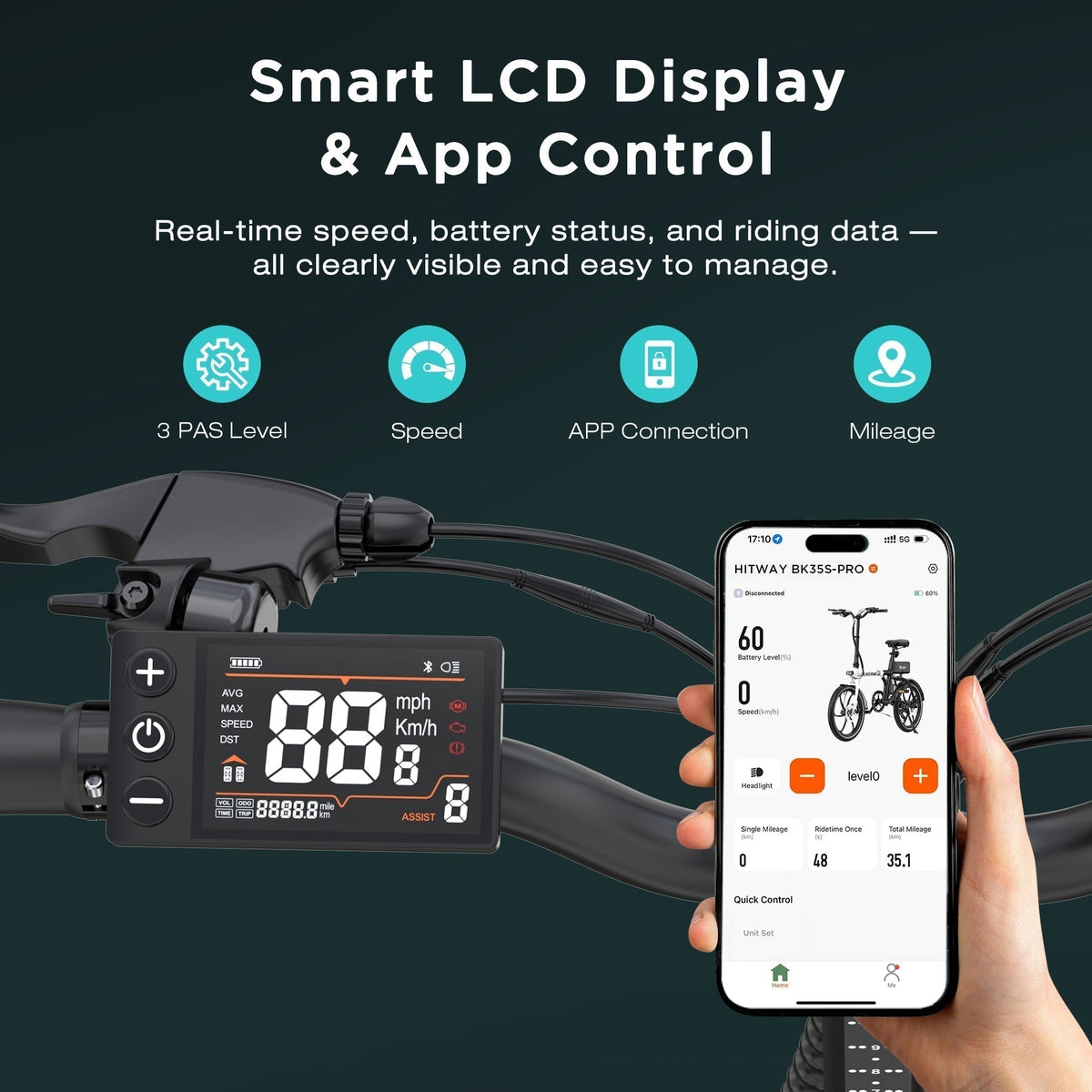 BK35S PRO 20" Folding Electric Bike