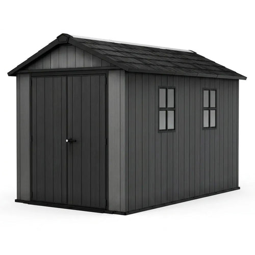 Keter 11’x7.5′ Newton Plus Side Entry Plastic Shed Graphite