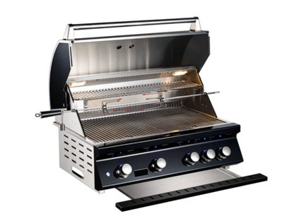Whistler Built-In 4 Burner Black +Cover+Rotisserie + Lifetime Warranty