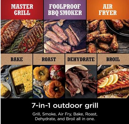 Outdoor Electric Grill & Smoker Ninja OG701 7-in-1