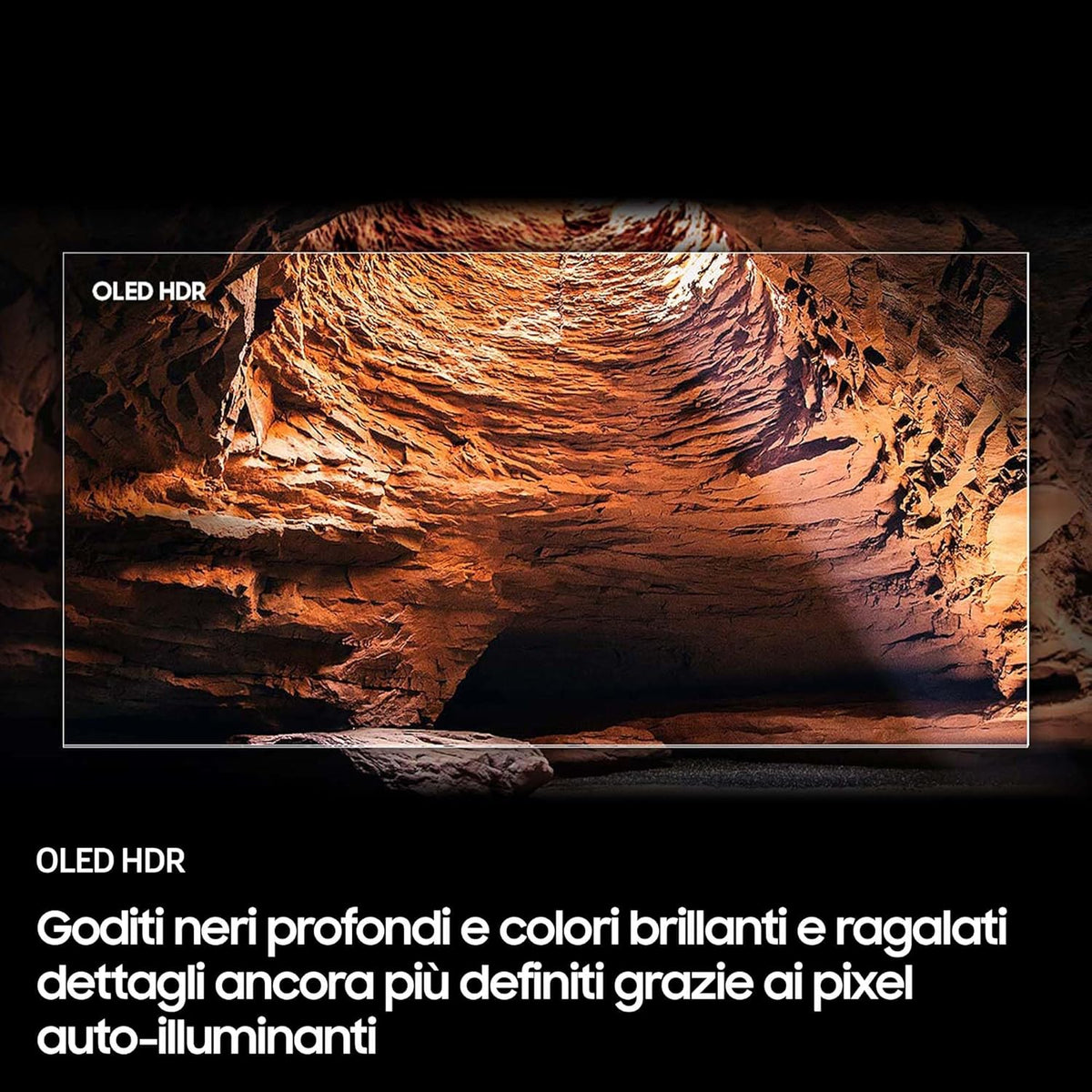 OLED 4K Vision AI Smart TV 65'' QE65S85FAEXZT, NQ4 AI Gen2 Processor, 4K AI Upscaling, Glare Free, Dolby Atmos & OTS Lite, Contour Design, PACCHETTO INTRATTENIMENTO, 2025