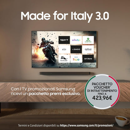 Smart TV 98" UE98DU9070UXZT, Crystal UHD 4K, Motion Xcelerator 120Hz, Airslim Design, DVBT-2, Q-Symphony & Adaptive Sound, Built-In with Bixby, comp with Alexa and Google Assistant, Black 2024
