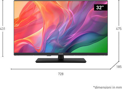 Panasonic TV-32S55AEZ, Series S55 32 Inch Smart TV LED Full HD, 2024, Fire TV, HD Colour Engine, HDR, Alexa Voice Control, Game Mode, Media Player, for un'Esperienza Viewing Ottimale
