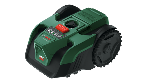 Wire-Free Robotic Lawn Mower for Gardens Up to 100m² with AI Vision Navigation & Portable Battery System